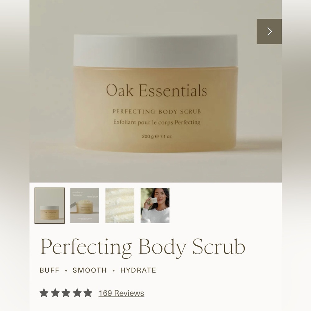 NWT Oak Essentials by Jenni Kayne Perfecting Body Scrub